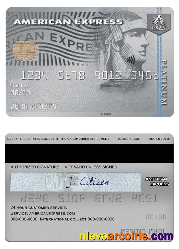 USA USAA bank Amex Card